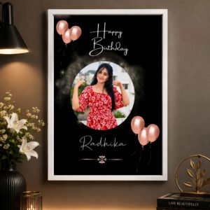 Personalized Name Photo Frame | Birthday Gift for Girls, Women, Friends & Family