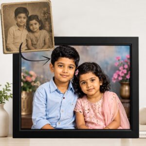 Customized Old Photo Restoration Frame | Convert Old & Damaged Photos into Beautiful HD Memories